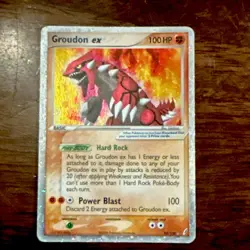 Pokemon Groudon ex 93/100 EX Crystal Guardians Holo Rare Card 100 HP - Image 1