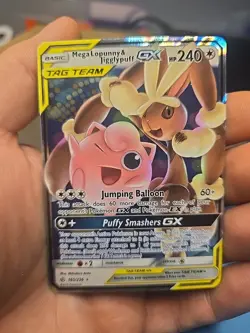 Pokemon TCG Mega Lopunny & Jigglypuff GX 165/236 Cosmic Eclipse - Image 1