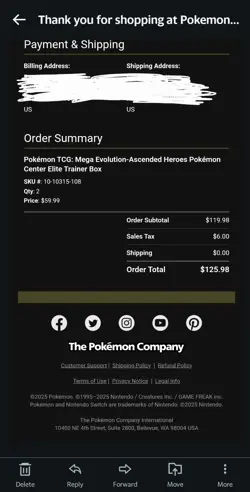 PRESALE QTY 1 Ascended Heroes Pokemon Center PC ETB FACTORY SEALED 02/20/2026 - Image 3