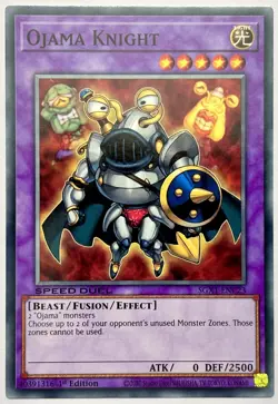 SGX1-ENC23 Ojama Knight - Common 1st Edition Lightly Played YuGiOh Card - Image 1