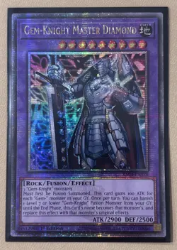 Gem-Knight Master Diamond RA04-EN178 Quarter Century Secret Rare 1st Ed - Image 1