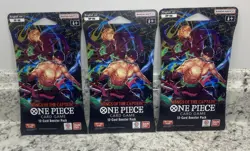 One Piece OP-06 Wings Of The Captain Blister Pack Sleeved Booster LOTS OF 3! - Image 1