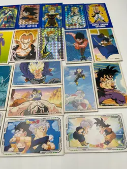 Vintage Dragon Ball Z Prism & Regular Cards Lot – Goku, Gohan, Trunks, Goten, - Image 2