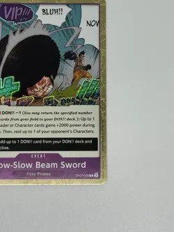 One Piece Slow-Slow Beam Sword OP07-076 Foil Event Foxy Pirates Card Game - Image 5