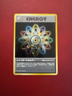 Rainbow Energy Japanese Holo Rocket Gang Pokemon Card HP - Image 1