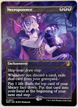 Necropotence (Anime Borderless) | 74 | WOE: Enchanting Tales | Regular | NM - Image 1