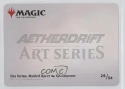 Sita Varma Racer Gold Foil Signature Magic: Aetherdrift Art Series #26 - Image 2