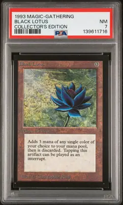 1993 MTG COLLECTOR'S ED BLACK LOTUS PSA 7 - Image 1