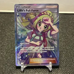 Pokemon Lillie's Full Force 230/236 Sun & Moon Cosmic Eclipse Holo Rare TCG - NM - Image 2