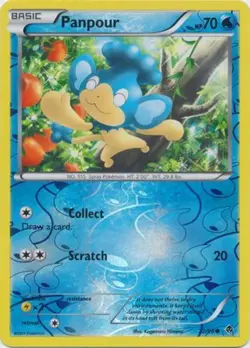Pokemon - Panpour - 22/98 - Common - Reverse Holo - Emerging Powers - NM - Image 1
