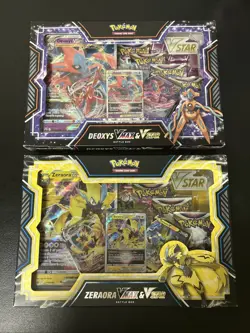 Pokemon TCG: Deoxys/Zeraora VMAX & VSTAR Box Set X2 New Factory Sealed 820650850882 - Image 1