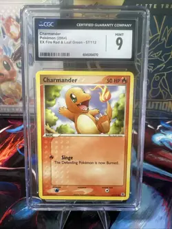 2004 Ex Fire Red & Leaf Green Charmander 57/112 CGC 9 Pokemon - Image 1