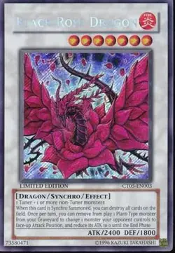 YUGIOH Black Rose Dragon - CT05-EN003 - Secret Rare NM - Image 1
