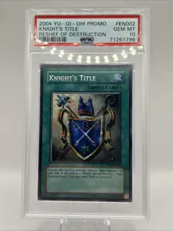 Yu-Gi-Oh! Knight's Title Reshef of Destruction Secret Rare - ROD-EN002 - PSA 10 - Image 1