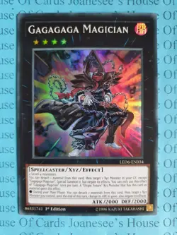 LED6-EN034 Gagagaga Magician Super Rare Yu-Gi-Oh Card 1st Edition New - Image 1