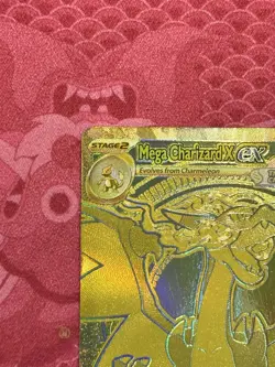 Mega Charizard X ex 130/094 Phantasmal Flames Gold Hyper Rare Pokemon Card MINT - Image 4