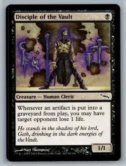MTG Disciple of the Vault Mirrodin NM - Image 1
