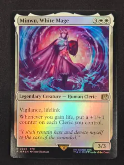 Minwu, White Mage FINAL FANTASY 26 MTG Holo Foil - Image 1