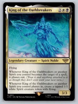 MTG Lord of the Rings #211 King of the Oathbreakers Rare Legendary Spirit - Image 1