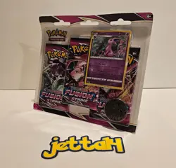 Pokemon - Fusion Strike - 3-Pack Blister (Espeon) SWSH08 NEW/SEALED! - Image 1