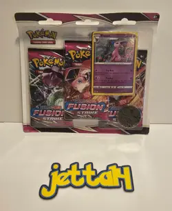 Pokemon - Fusion Strike - 3-Pack Blister (Espeon) SWSH08 NEW/SEALED! - Image 2