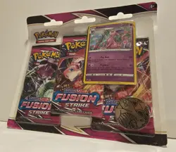Pokemon - Fusion Strike - 3-Pack Blister (Espeon) SWSH08 NEW/SEALED! - Image 3