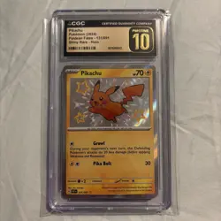 2024 Pokemon Pikachu SV: Paldean Fates 131/091 Shiny Rare Holo CGC 10 Pristine - Image 1