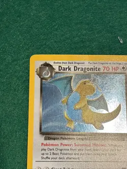 Pokemon TCG Dark Dragonite 5/82 Team Rocket Holo Rare LP - Image 2