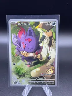 Pokemon TCG - N's Zorua SVP189 Pokemon Center Stamped Promo NM - Image 1