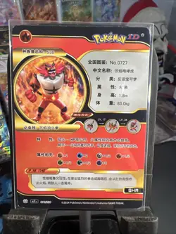 2024 Pokemon ID Chinese Incineroar EX SHR Holo Foil #011/036 - Image 2