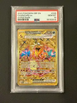 2023 POKEMON OBF EN OBSIDIAN FLAMES HYPER RARE #228 CHARIZARD EX PSA 10 GEM MT - Image 1