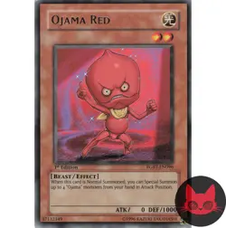 Yugioh Ojama Red RGBT-EN096 Rare 1st Edition LP - Image 1