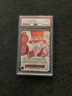 2025 ONE PIECE 3RD ANNIVERSARY! #019 BUT ACE HERE SAID YOU DESERVED IT!! PSA 10 - Image 1
