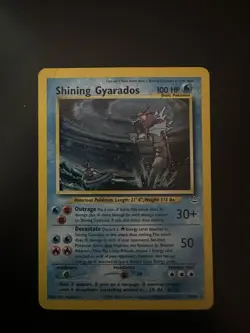 Pokemon Shining Gyarados Secret Rare Holo Card 65/64 Neo Revelation TCG English - Image 1