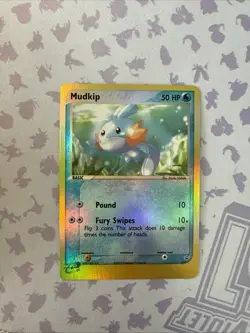 Pokemon Card Mudkip Nintendo Black Star Promo 010 Reverse Holo NM BF3 - Image 3