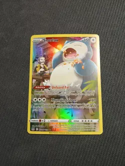 Snorlax TG10/TG30 Swsh11: Lost Origin Trainer Gallery Holo Rare Pokemon Card LP - Image 1