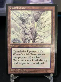 Magic the gathering MTG Glacial Chasm Ice Age Never Played - Image 1