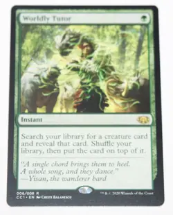 MTG - Worldly Tutor Commander Collection: Green 006/008 Regular Rare High Grade - Image 1