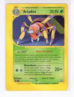 ~ITA~ ITALIAN Ariados Aquapolis 3/147 MINT Pokemon Card (TLB) - Image 1