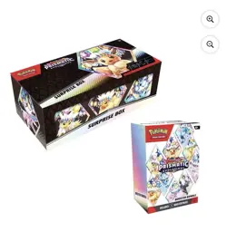 LOT OF 2 Pokemon Prismatic Evolutions Surprise Box+Booster Bundle Sams Club Set - Image 2