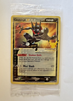 Pokemon Celebrations - Greninja Gold Star Promo SWSH144 (Sealed) - Image 1