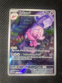 Tinkatuff 217/193 Illustration Rare Sv02: Paldea Evolved Holo Pokemon TCG - Image 1