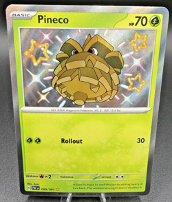 Pokemon TCG Pineco 099/091 Paldean Fates Shiny NM - Image 1