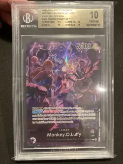 2025 One Piece 2nd Anniversary Promo Monkey.D.Luffy English Op09-061 BGS 10 - Image 1