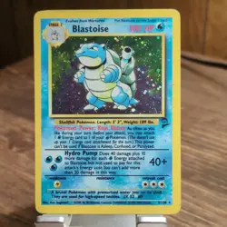 Pokemon Blastoise Base Set 2 Holo Rare 002/130 HP100 1999 Card - Image 1