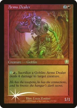 Mercadian Masques MTG FOIL Arms Dealer Magic - Image 1