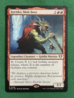 Krenko, Mob Boss R Commander Masters 238 NM - Image 1