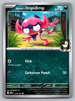 Pokemon TCG SV10: Destined Rivals Marnie's Impidimp 134/182 - Image 1