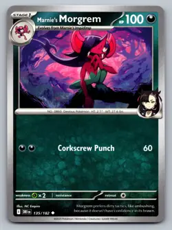 Pokemon TCG SV10: Destined Rivals Marnie's Morgrem 135/182 - Image 1