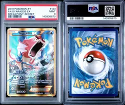 2016 Pokemon XY Breakpoint Secret Rare Gyarados EX #123/122 PSA 9 - Image 3